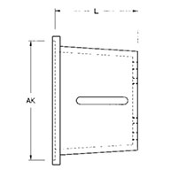 Dimensional Drawing for VM 25 Series Pump/Motor Adapters
