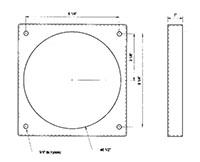 <!--Dimensional Drawing for Large Suction Flange Riser-->