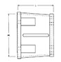 Dimensional Drawing for 25 Series Pump/Motor Adapters