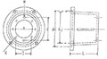 Dimensional Drawing for EM2 Series Pump/Engine Adapters