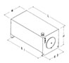 Dimensional Drawing for JIC Hydraulic Reservoirs